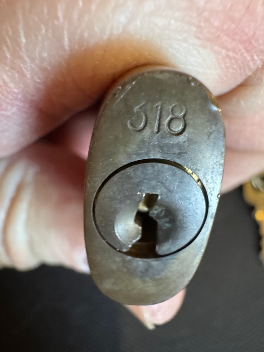 Louis Vuitton #318 Brown Lock with Key - Picture 6 of 10